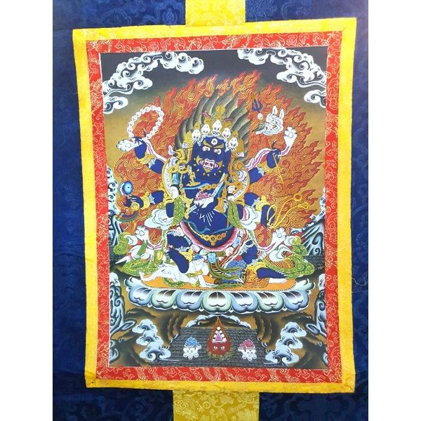 Tranh Thangka Hộ Pháp Mahakala_120x80cm